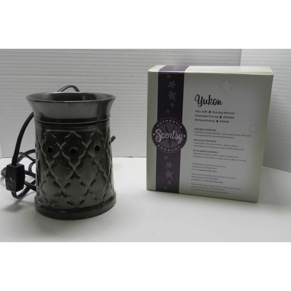 Scentsy Morocco Wax Warmer Dark Green Tested Works EUC